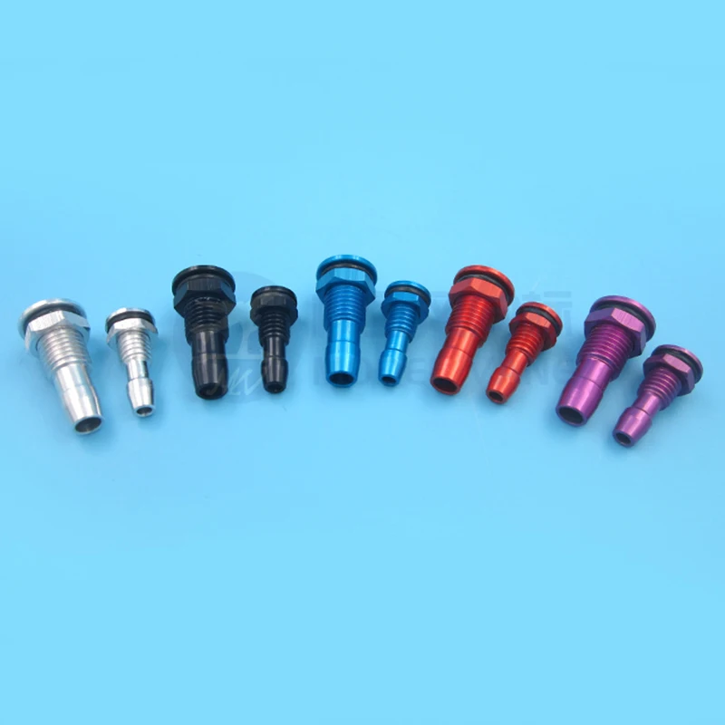 M6 M8 Aluminum Alloy Water-cooled Drain Nozzle For 3*5/4*7mm Silicone Pipe Electric/Methanol Boat Gasoline Marine Model Ship