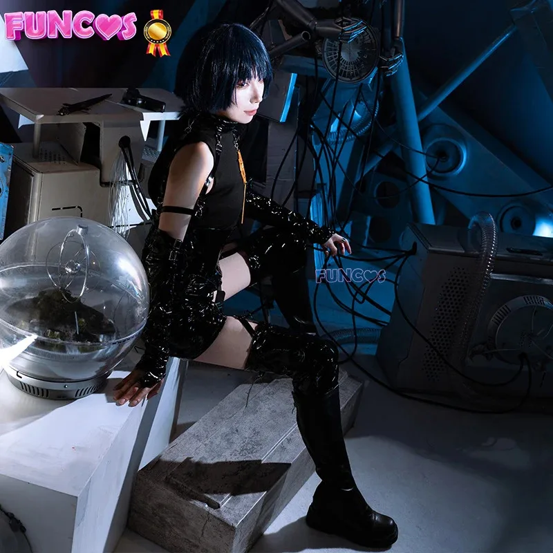 DY20Wanderer Cosplay Costume Scaramouche Sniper Killer Black Saori Uniform Genshin Impact Kunikuzushi Balladeer Fanart Short Wig