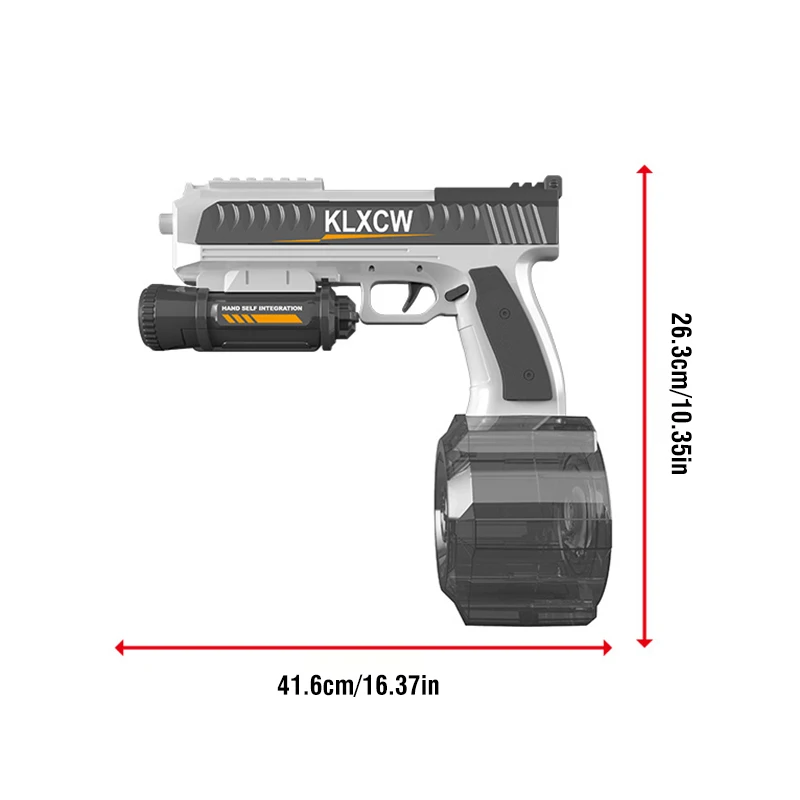 Pistol air elektrik mainan senjata semprotan anak-anak pistol air kapasitas tinggi otomatis mainan permainan kolam pantai luar ruangan untuk anak laki-laki