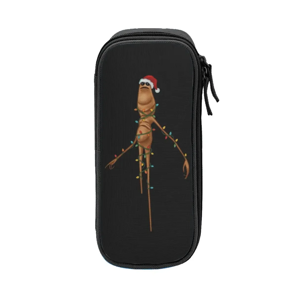 Marcus The Worm Christmas Weirdcore Santa Worm Pencil Cases Pencil Pouch Pen Box Bag School Supplies Cosmetic Stationery