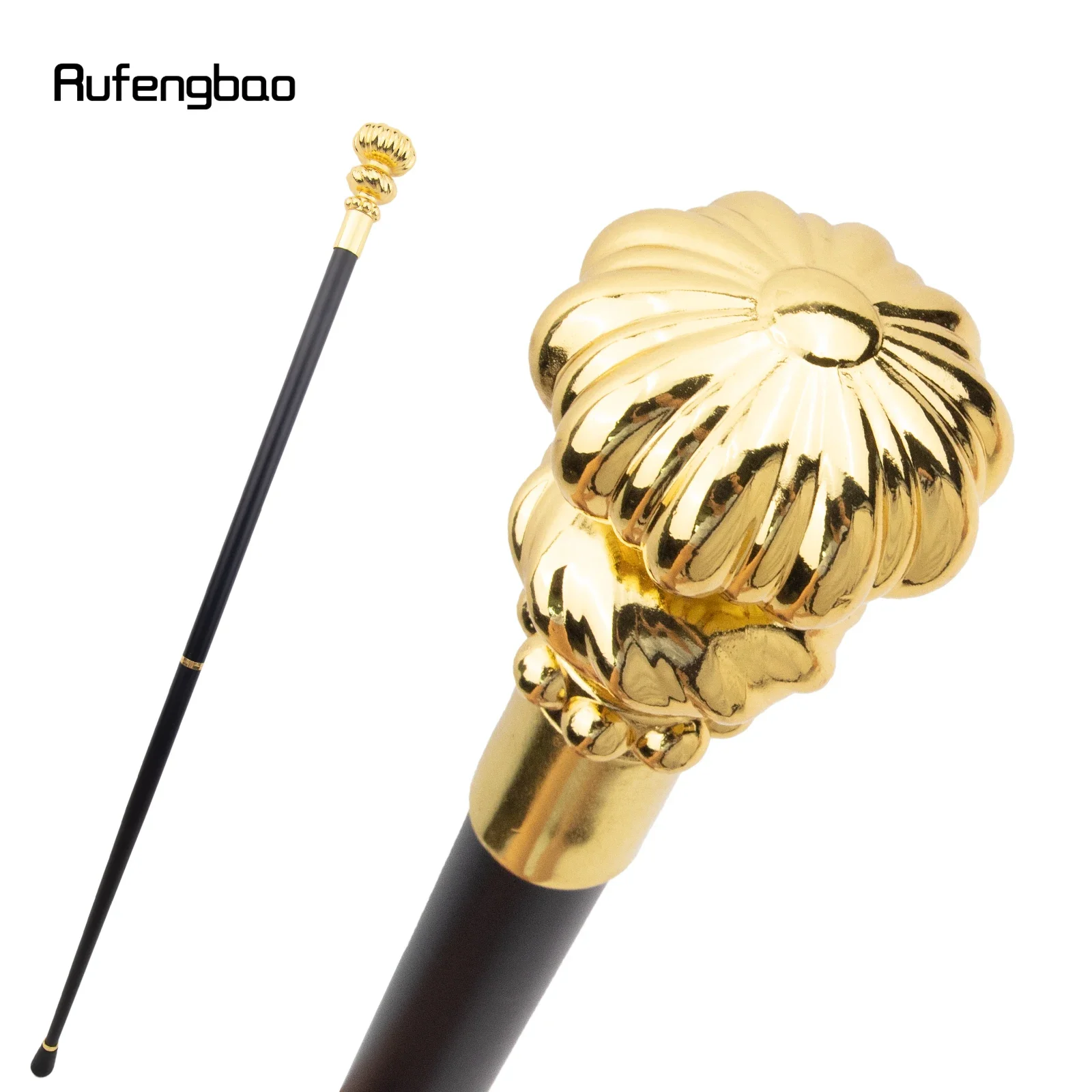 Goldene Luxus Blume Linie Griff Mode Cosplay Spazierstock Party Dekorative Cane Elegante Crosier Knopf Spazierstock 93 cm