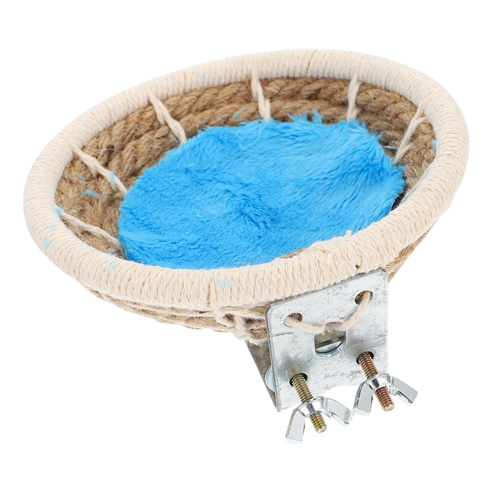 

Hand-Woven Bird Nest Beautiful Woven Rest Cushion Easy Install Balcony Tree Bird Nest Warm Birdhouse Garden Birdhouse