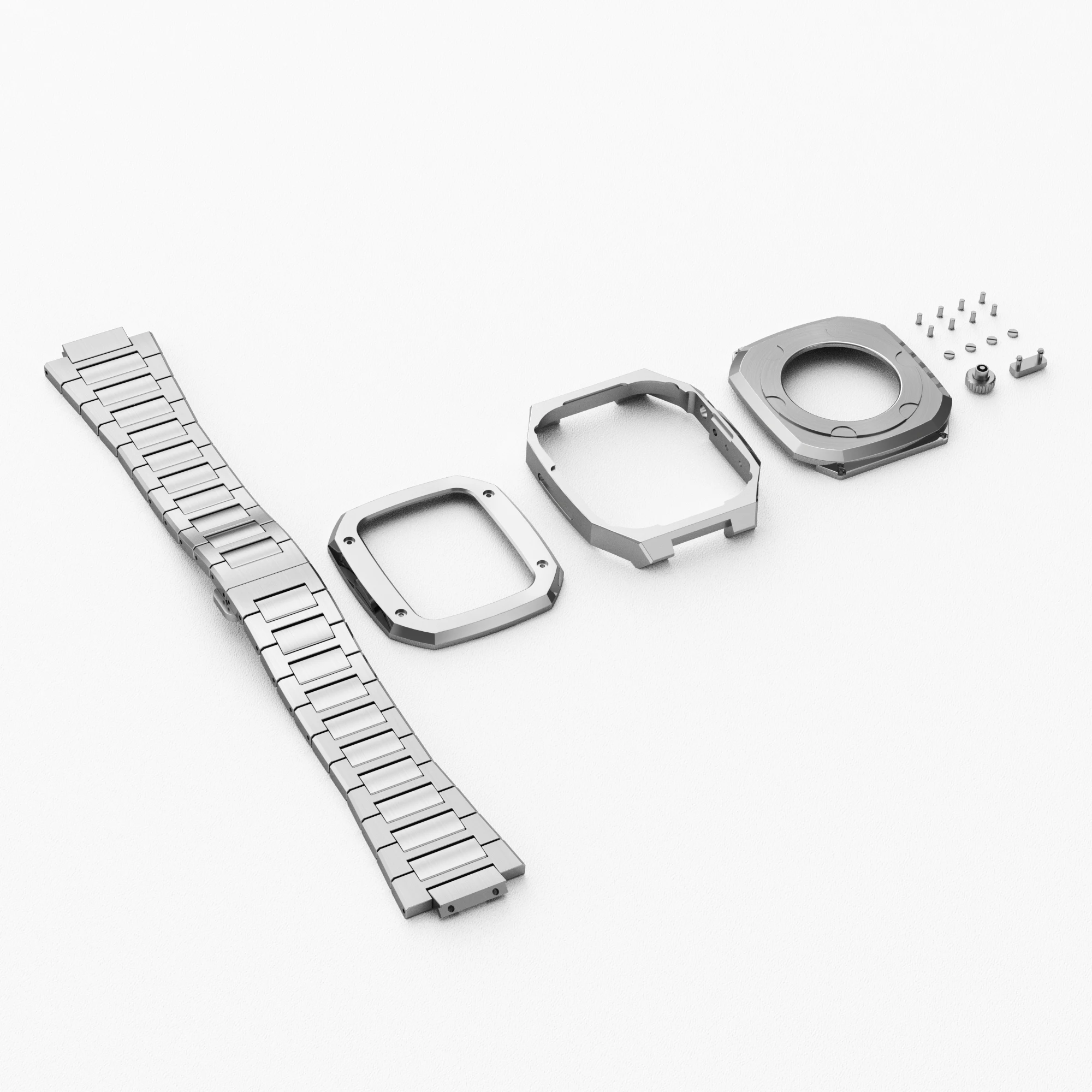 Imagem -03 - para Apple Ver6 44 mm Metal Assista Case com 316l Pulseira de Aço Inoxidável Proteger Capa para Iver