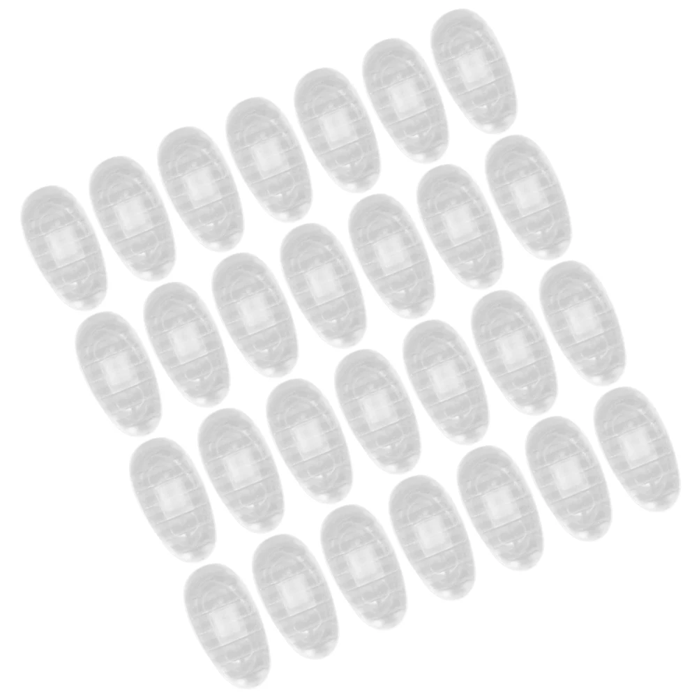 

20 Pairs Silicone Nose Pads Bridge for Glasses Antislip Eyeglasses Support Replacement Accessories Replaceable
