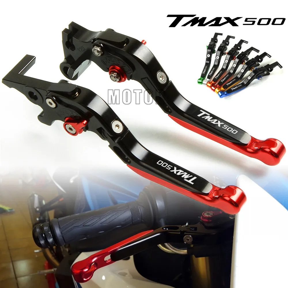 Motor For Yamaha TMAX500/TMAX530 2001-2007 2008-2017 Motorcycle CNC Aluminum Brake Clutch Levers Adjustable Folding TMAX 500/530