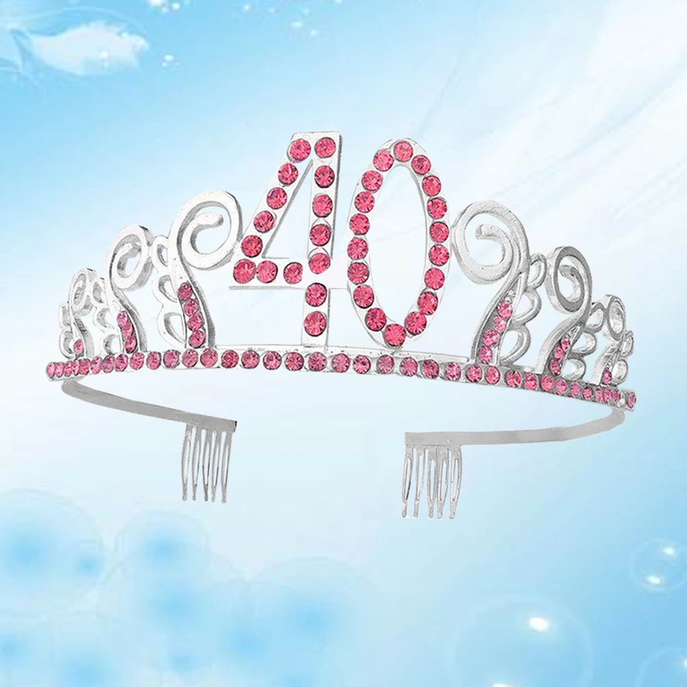 

Bridal Crown Rhinestone Headdress Elegant Hair B Delicate Headwear Wedding Crown Hair Hoop Lightweight Durable Banquet Party