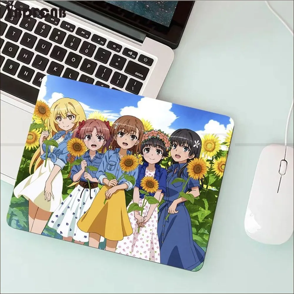 A Certain Scientific Railgun Misaka Mikoto Mousepad New Rubber Mouse Durable Desktop Size for Game Keyboard Pad for Gamer