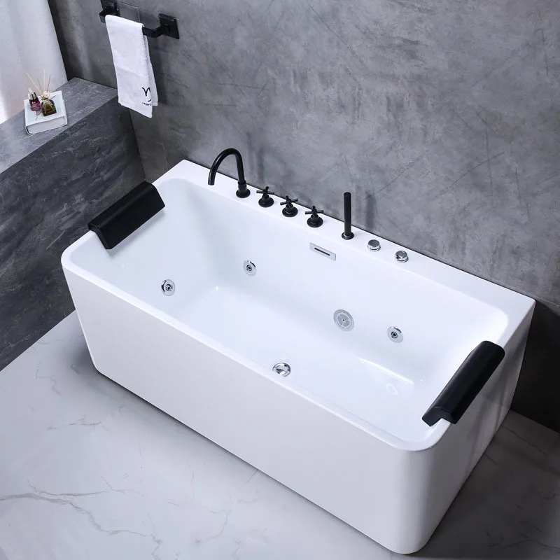 Acrylic independent seamless docking hotel engineering club parent-child five-piece faucet surfing jacuzzi