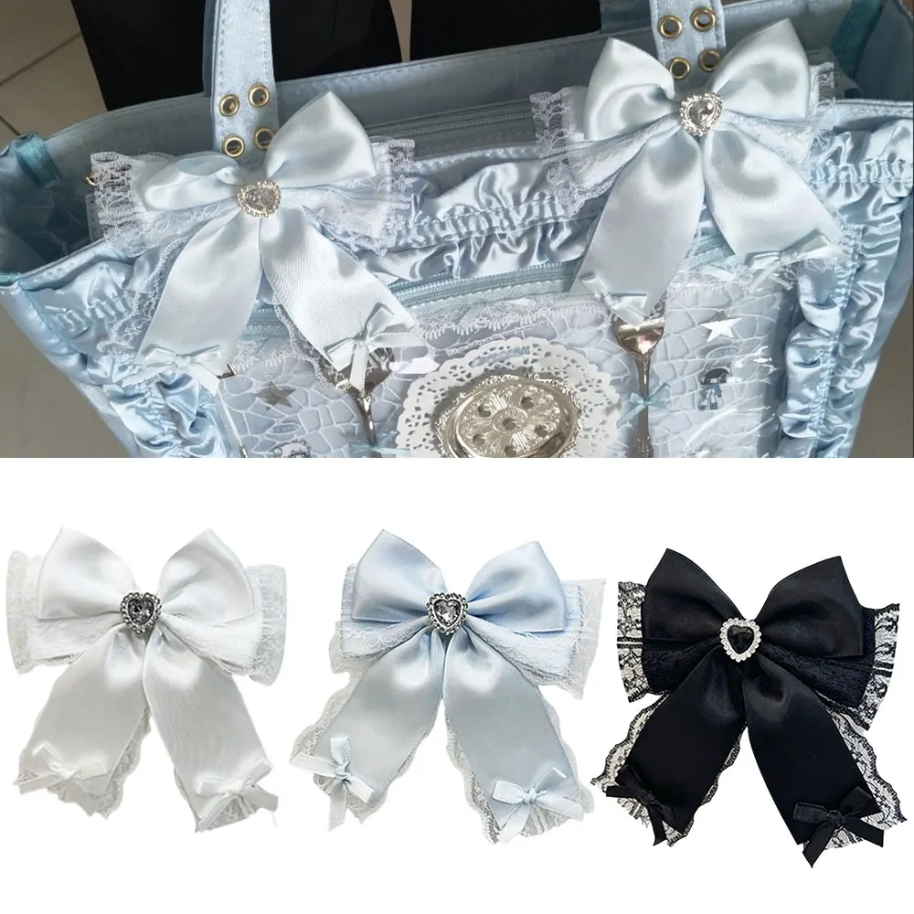 

1 шт. Декоративный бантик для волос, аксессуар для рукоделия, заколка-бантик, нежный и изящный, в стиле субкультуры