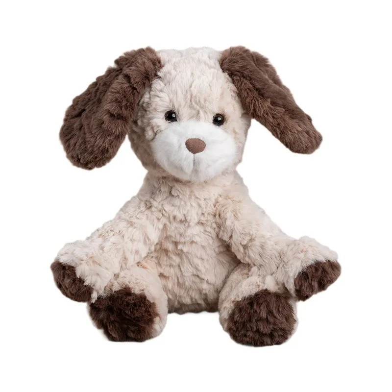 Beige Plush Dog Toy - Super Soft Stuffed Puppy for Soothing & Comfort, Kids Companion Animal & Gift