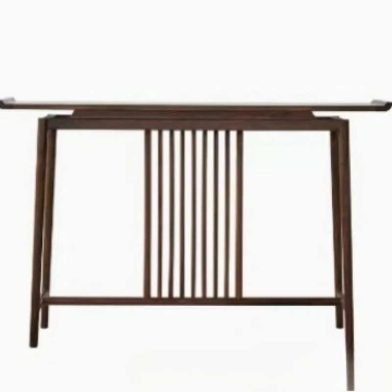 

Entry bar case porch table Solid wood nave black walnut wall table porch bar