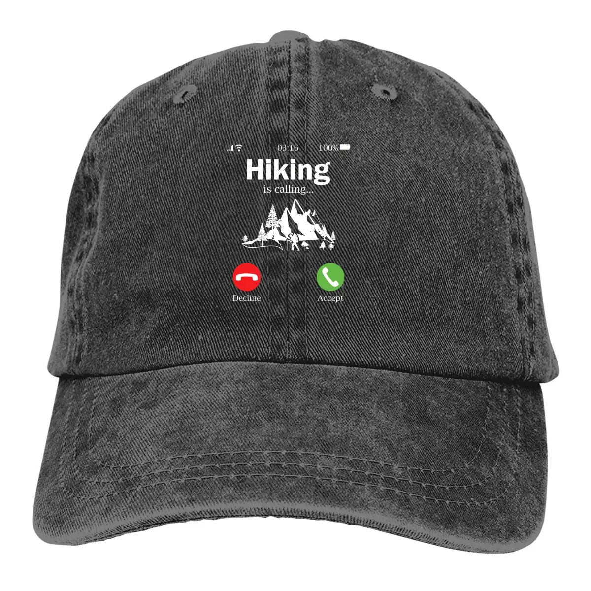 

Hiking is Calling Baseball Cap Men Hats Women Visor Protection Snapback Hiking Caps