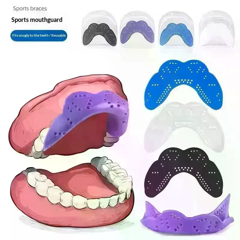 Food Grade EVA Mouth Guard For Clenching And Grinding Teeth At Night Custom-Fit Sleep Night Guard Only Adult Junior And Kids