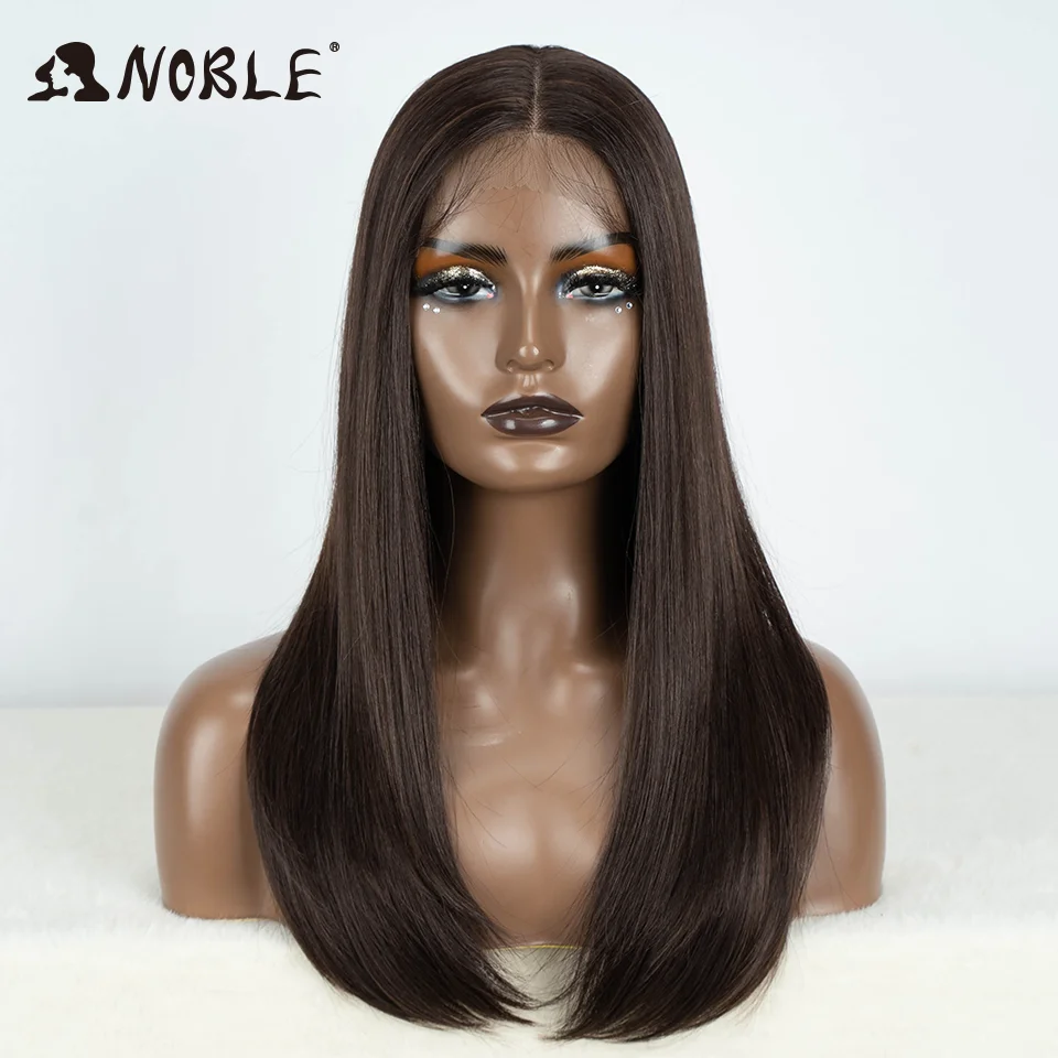 Noble Synthetic Lace Front Wig Hair Straight Baby Hair Bob Wig Synthetic Hair Wig 22\