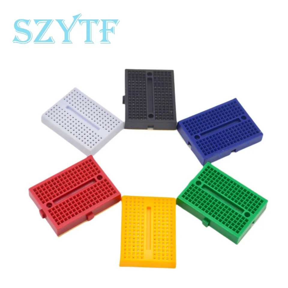 6 szt. Zestaw mini płytek prototypowych z 170 punktami wiązania Bez lutowania SYB-170 Prototypowa płytka prototypowa PCB dla Arduino, Raspberry Pi