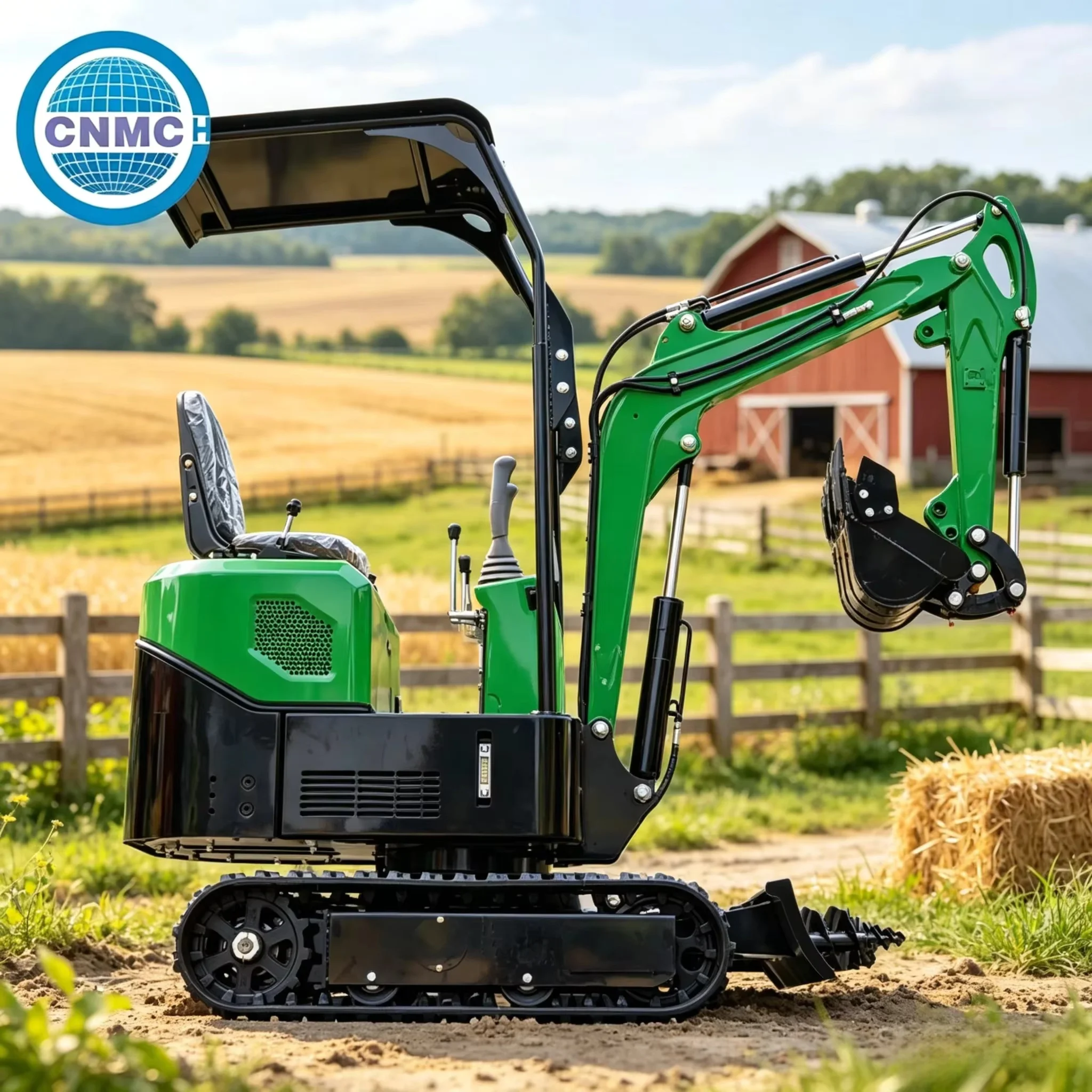 Mini Excavator Digger 1Ton Small Crawler Compact Excavator Multifunctional Customizable High Quality CE EPA Certification