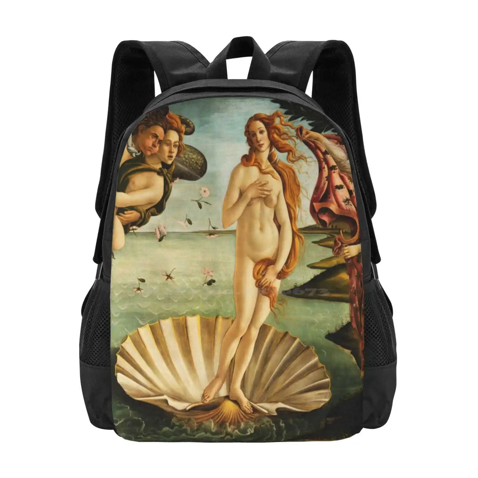 Sac à Dos de la Naissance de Vénus par Botticelli, pour Homme, Femme et Fille Adolescente