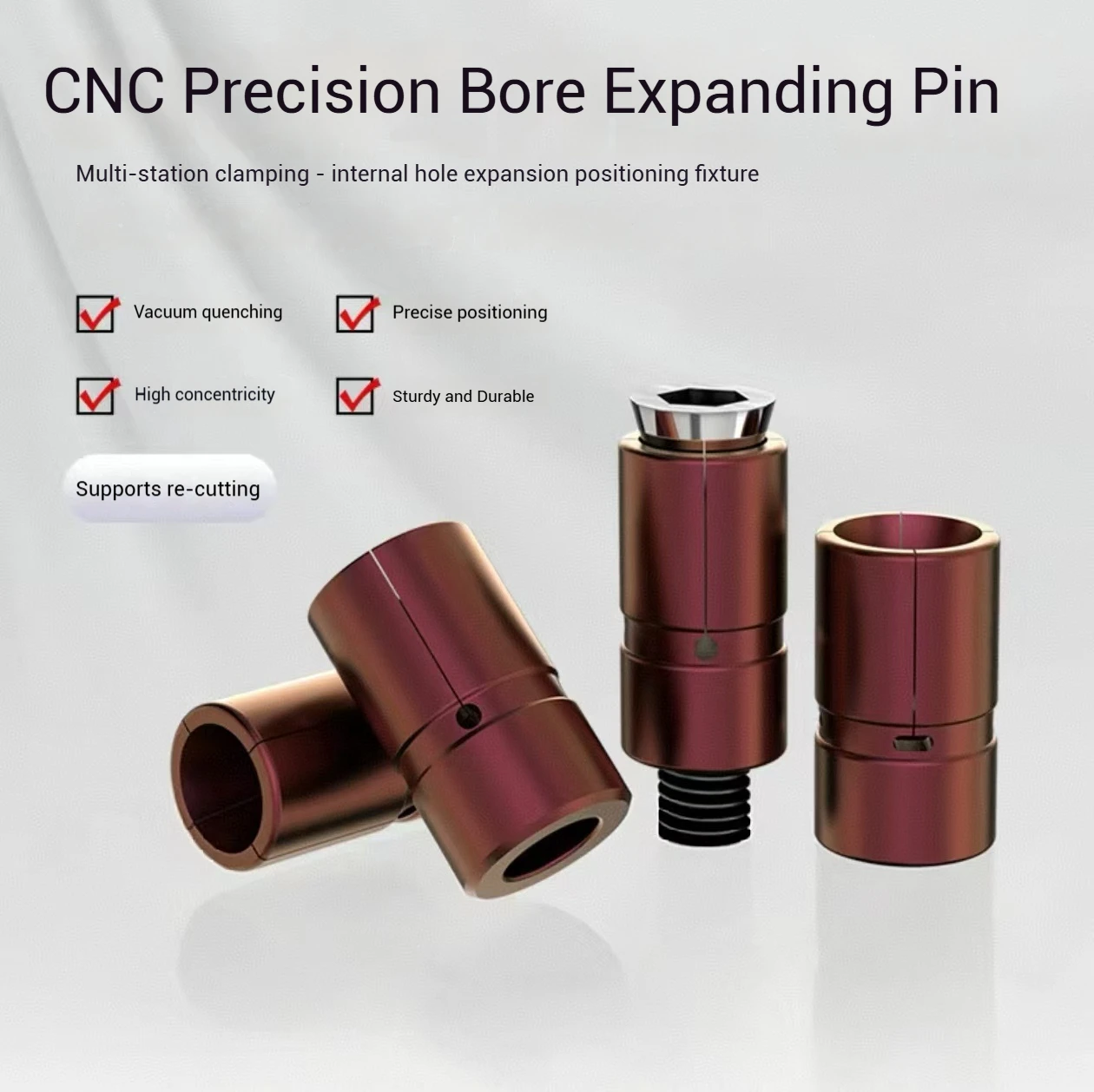 

Quick Positioning Expansion Pin CNC Internal Support Clamp Manual Internal Hole Tightening Locator D75-D99 High quality