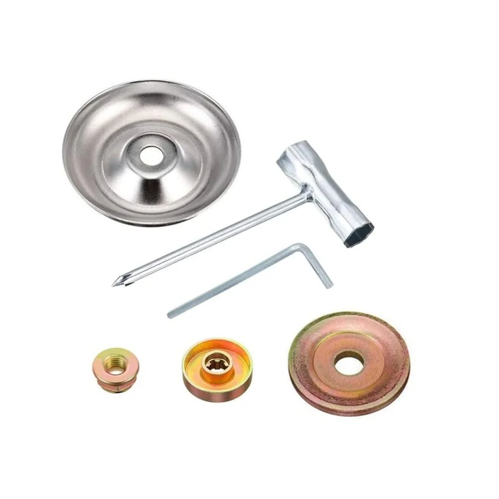 For Lawn Mower Wire Brush Cutter Mower Brush Head Garden Cleanup As Shown Lawn Mower Steel Wire Brush Rust Cleaning