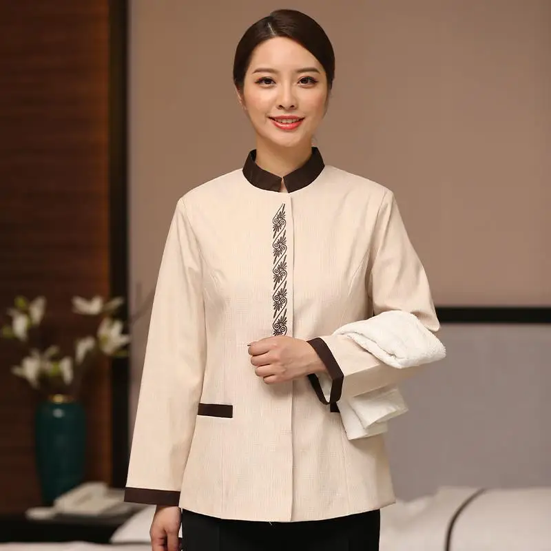 

Униформа для уборщиков больниц с короткими рукавами, униформа для персонала по уборке номеров в отелях и гостевых домах (мужская), униформа с длинными рукавами.