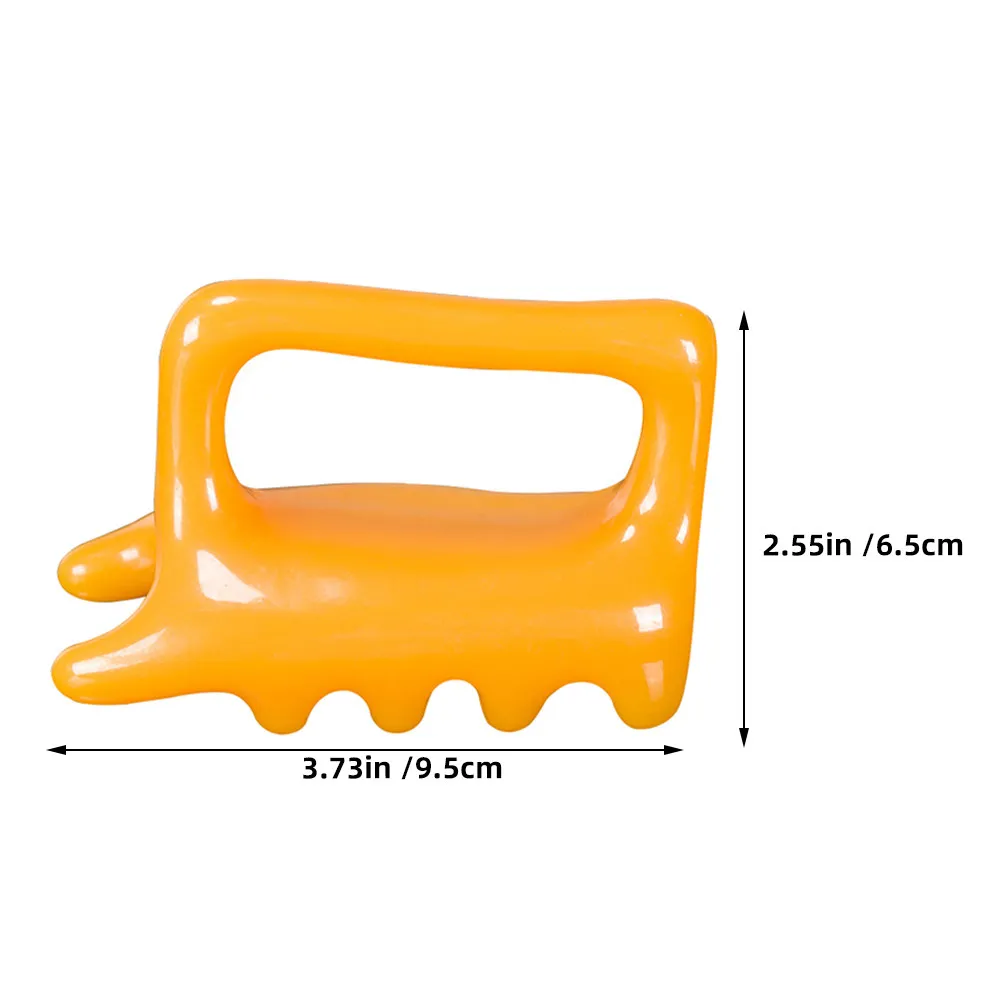 2Pcs Handheld Resin Beeswax Muscle Scraper Massage Tool Dual Push for Back Neck Shoulder Deep Tissue Relief Portable Body