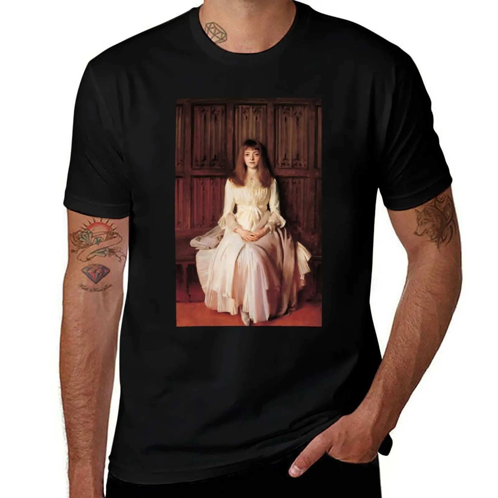 John Singer Sargent - Miss Elsie Palmer T-Shirt Aesthetic clothing graphic t shirt vintage blanks t shirt for men