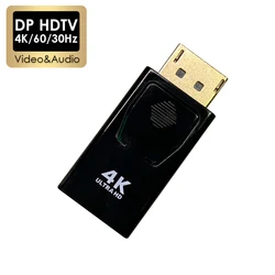 4K DisplayPort to HDTV Adapter Display Port Male DP 1080P FHD Female Converter Video Audio Cable For PC Projector