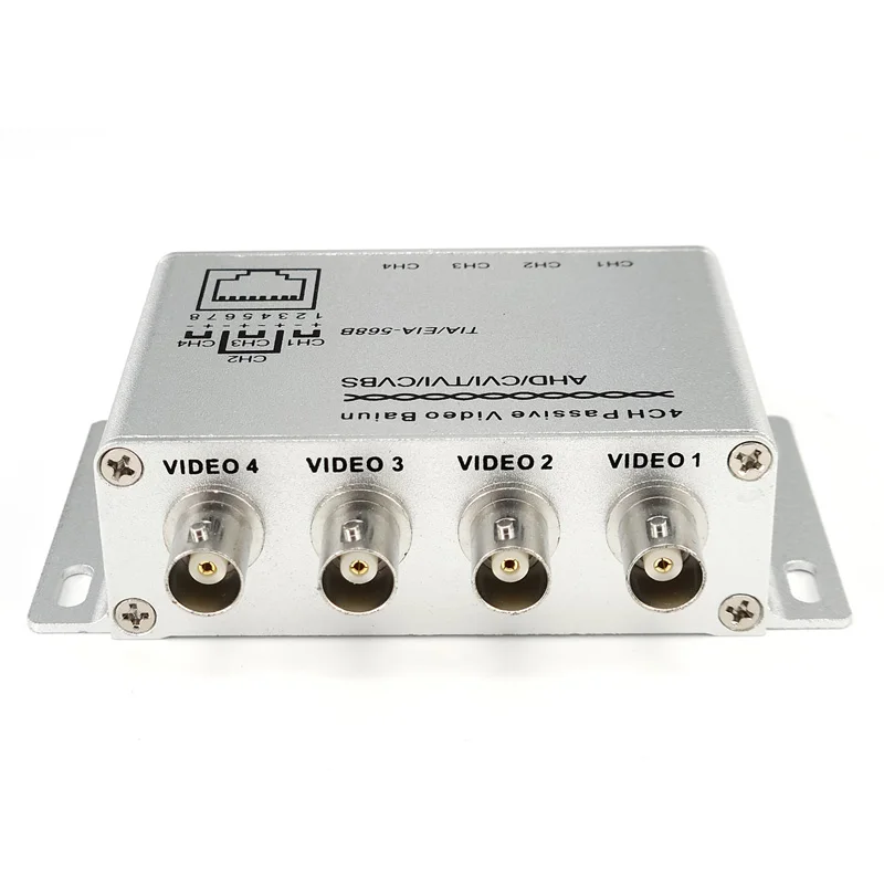 4CH  Passive Video Balun For RJ45 Twisted Pairs to BNC,  HD-CVI/TVI/AHD Analog Signal by UTP Cable