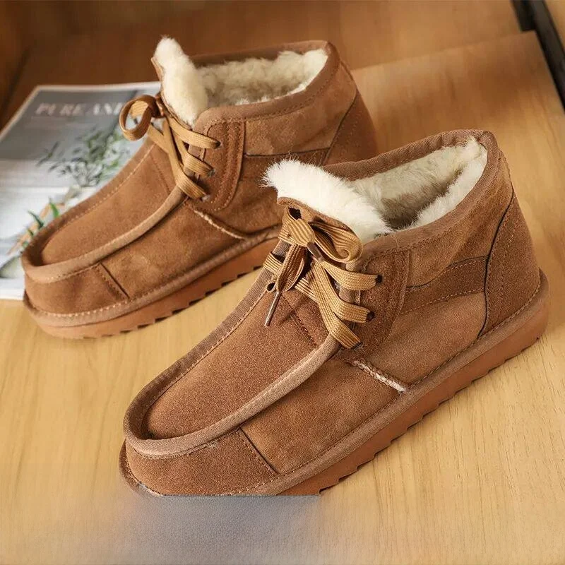 genuine-wool-high-top-snow-boots-couple-style-leather-and-fur-integrated-warmth-fashion-snow-boots-british-style-low-heel