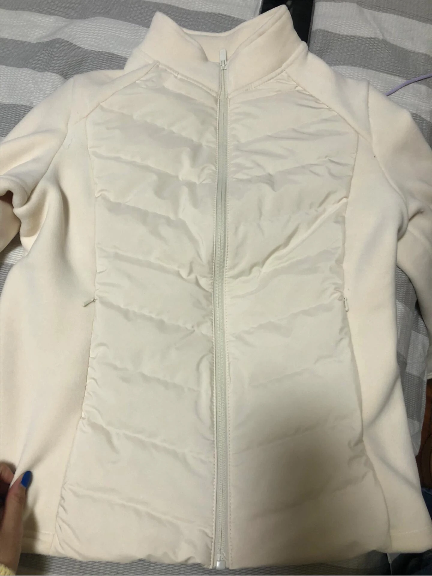 

Women's Quilted Jaet down Coat Stand Collar Spor Lightweight Outdoor Couple Cotton Clothes Autumn Winter Patchwork