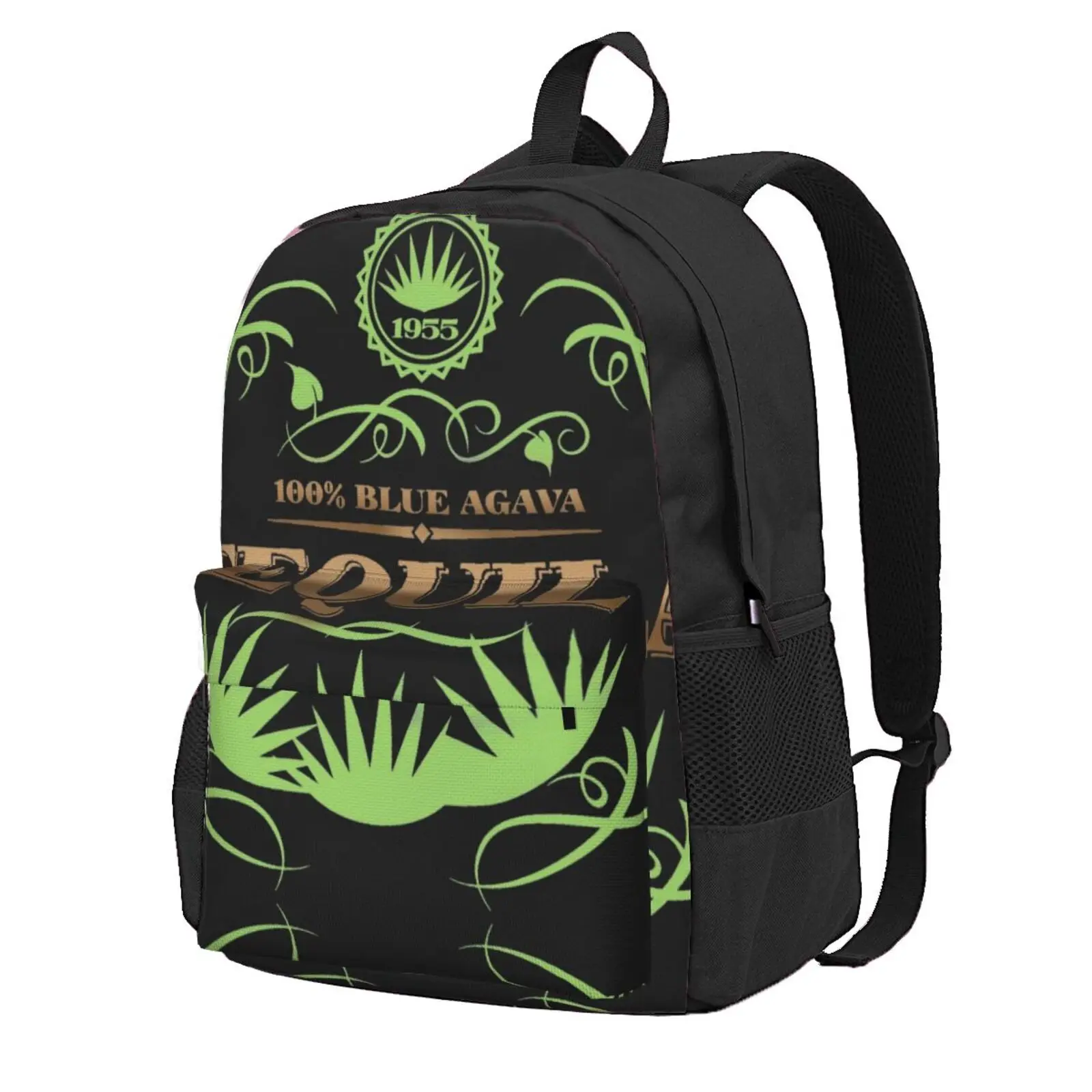 Tequila 100% Blue Agave Hot Sale Schoolbag Backpack Fashion Bags Cabo Wabo Drink Mexico 100 Blue Agava Blue Agave Jalisco Agave