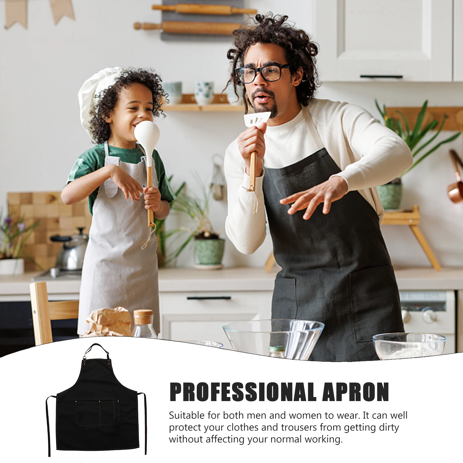 مريلة حلاقة احترافية مقاومة للأوساخ مع جيوب ومقاومة للاهتراء وخفيفة الوزن ومتعددة الأغراض للنساء ومطعم الخبز والمقهى