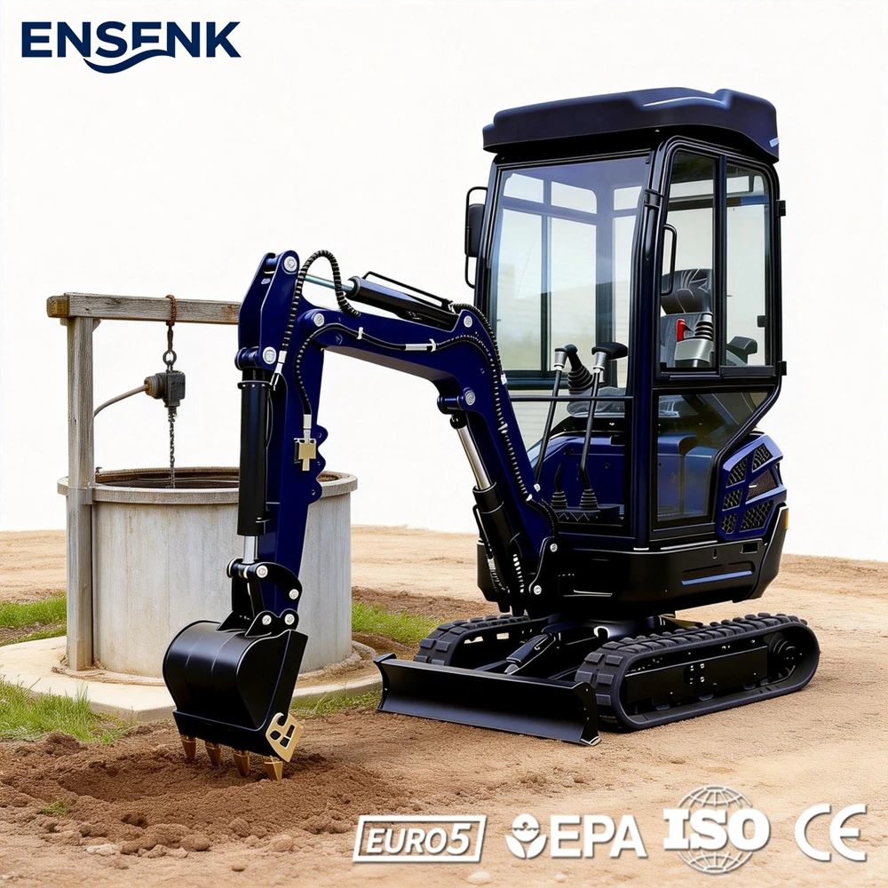 

Mini Excavator 1.0Ton Multifunctional Construction 1.5Ton 2.5Ton Agricultural Europe EPA Euro 5 CE Factory Direct Sale