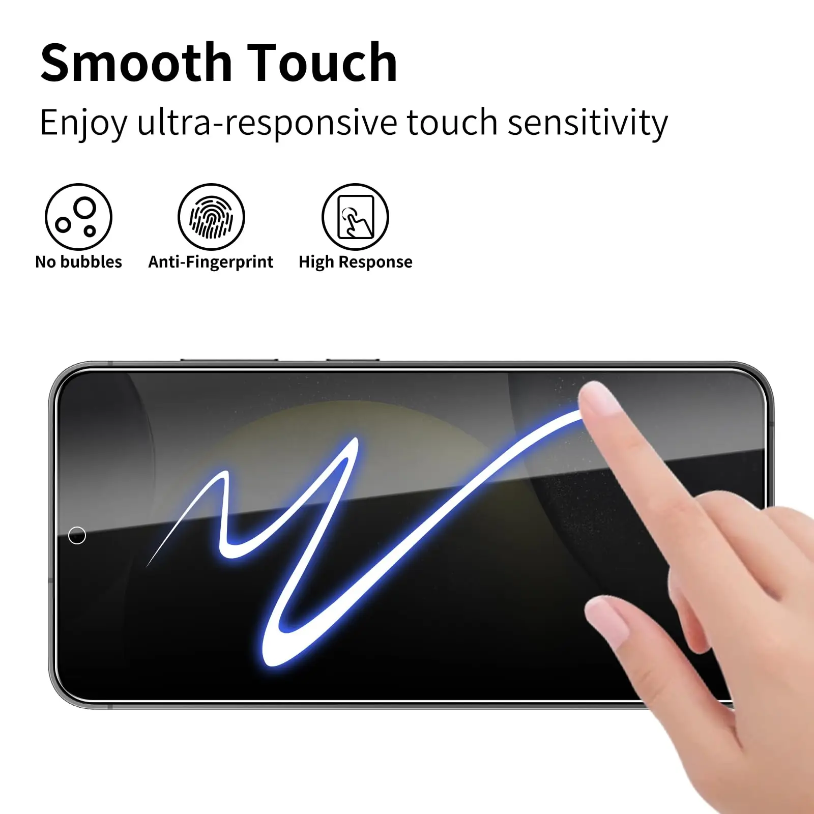Privacy Tempered Glass for Samsung Galaxy S24 S23 Plus Anti-spy Screen Protector Fingerprint Function for Samsung S22 S21 S25 view 3