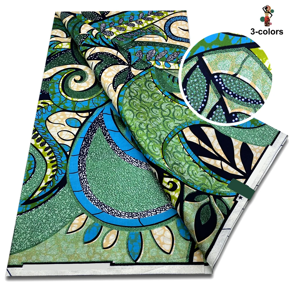 

Новейшее зимнее восковое платье в африканском стиле Анкара с блестками, золотым воском, мягкое вспышка, золотой принт, батик, высокое качество, женское праздничное платье Pagne