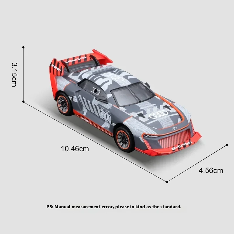 Audi-Legierung Rennwagen ist 1:43 höher als die Vereinigten Staaten, und die ganze Körper Zink legierung Auto Modell Dekoration Spielzeug Sammlung b