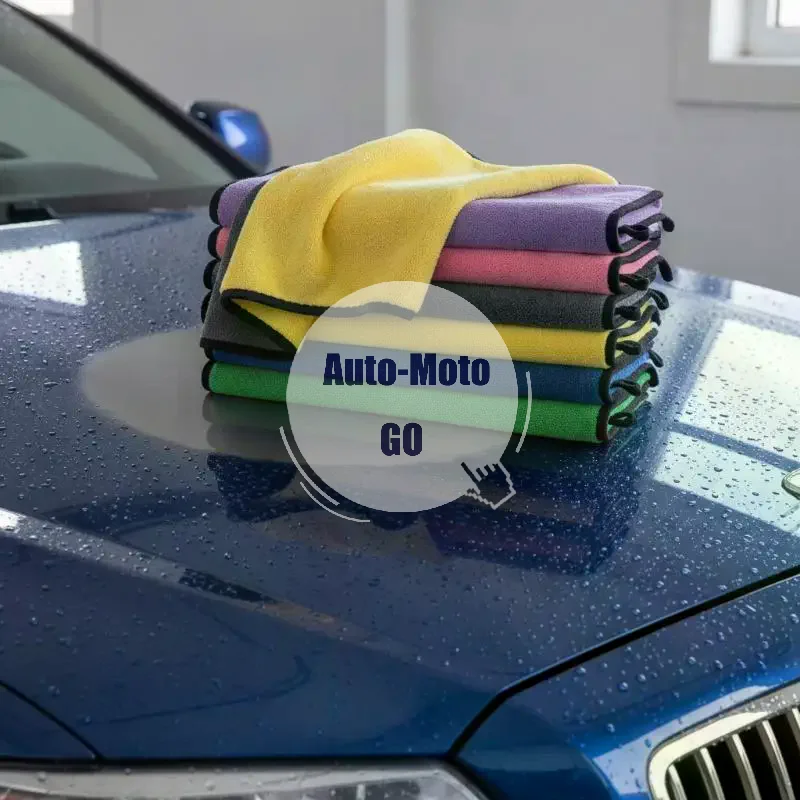 Coral Fleece Microfiber Car Care Cloth Super Soft Absorbent No Shedding Wash Towel for Car Washing Home Window Cleaning