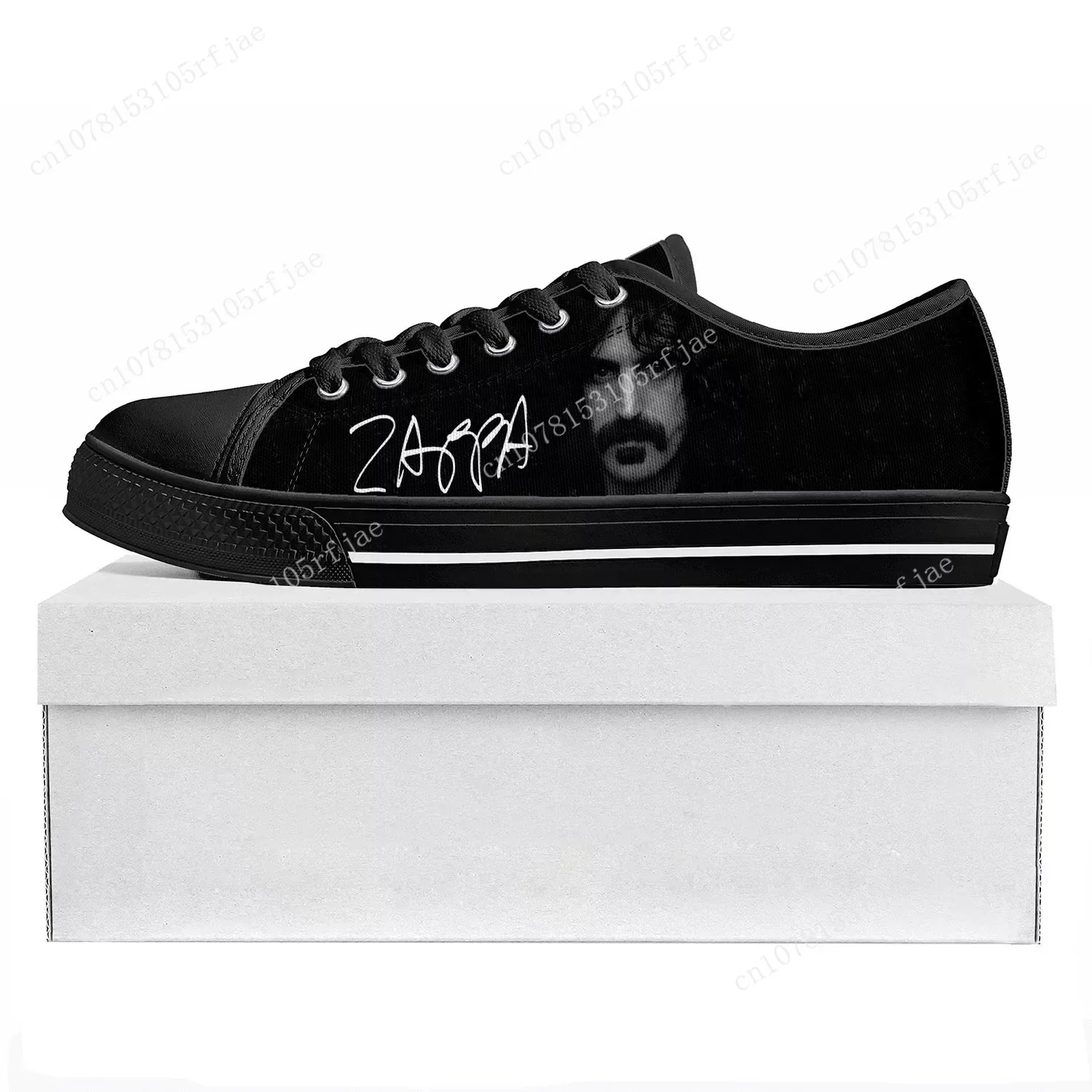 Frank Zappa Rock Music Low Top High Quality Sneakers Mens Womens Teenager Canvas Sneaker Casual Couple Shoes Custom Shoe