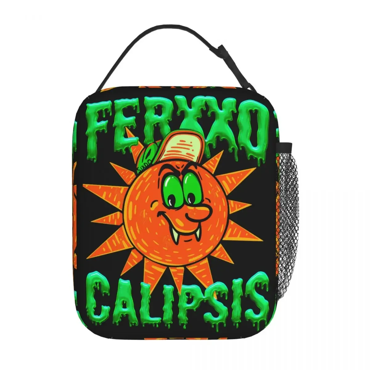 

Изолированные Ланч-боксы Ferxxo Ferxxocalypse 2024 Tour Merch Rapper, коробка для еды в стиле хип-хоп, Новый охлаждающий термальный Бенто-бокс для путешествий