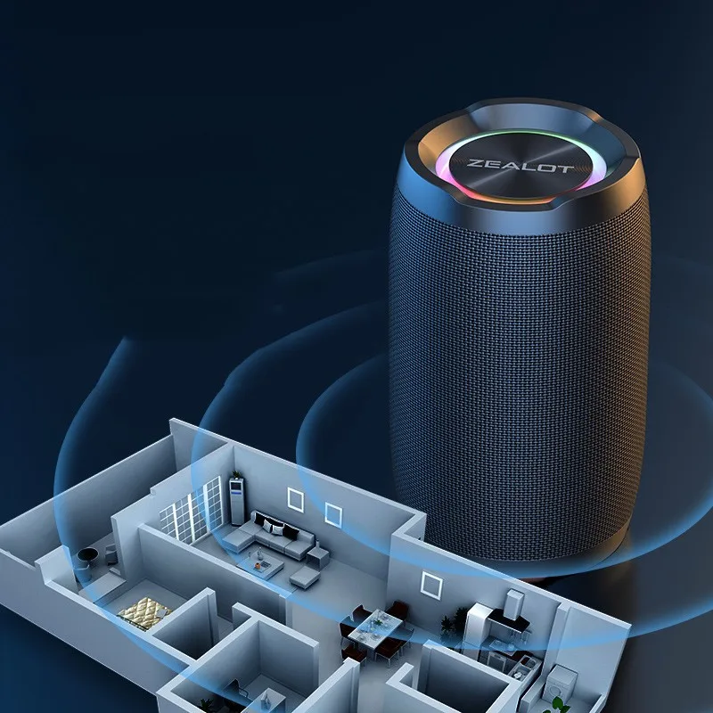

Fanatic S49 Новая беспроводная Bluetooth-Колонка сабвуфер мини-аудио Водонепроницаемая портативная уличная с подсветкой