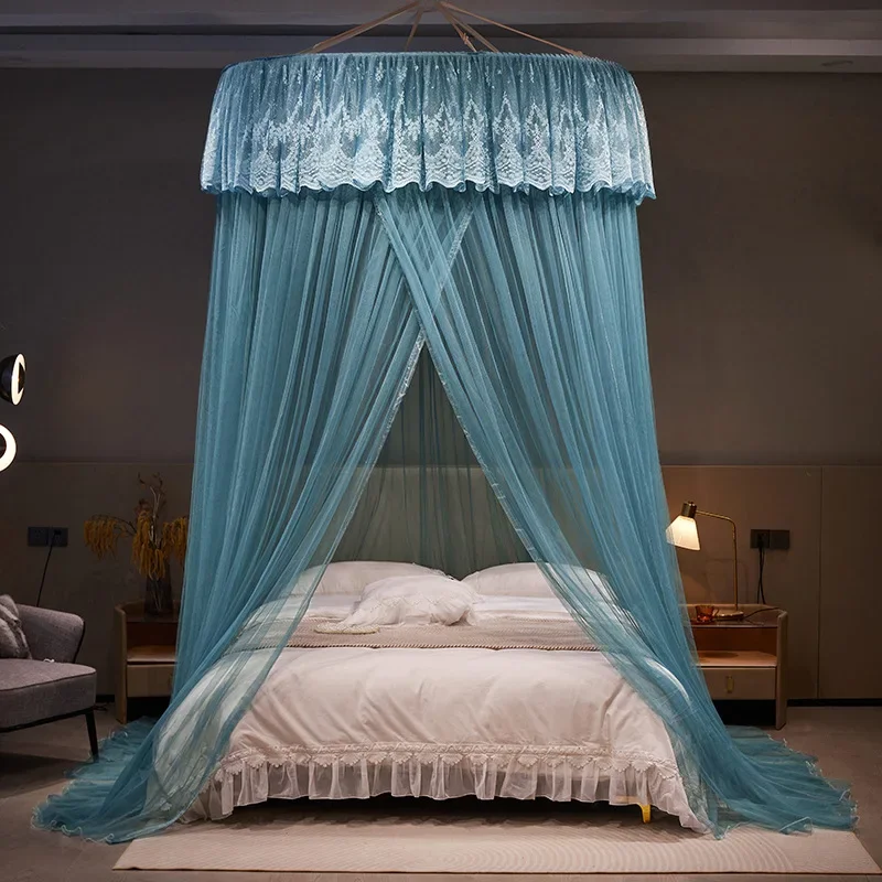 Dome Shaped Mosquito Net Ceiling for Home Use Palace Single Door Floor Standing Bed Curtain No Need To Install Mosquito Net