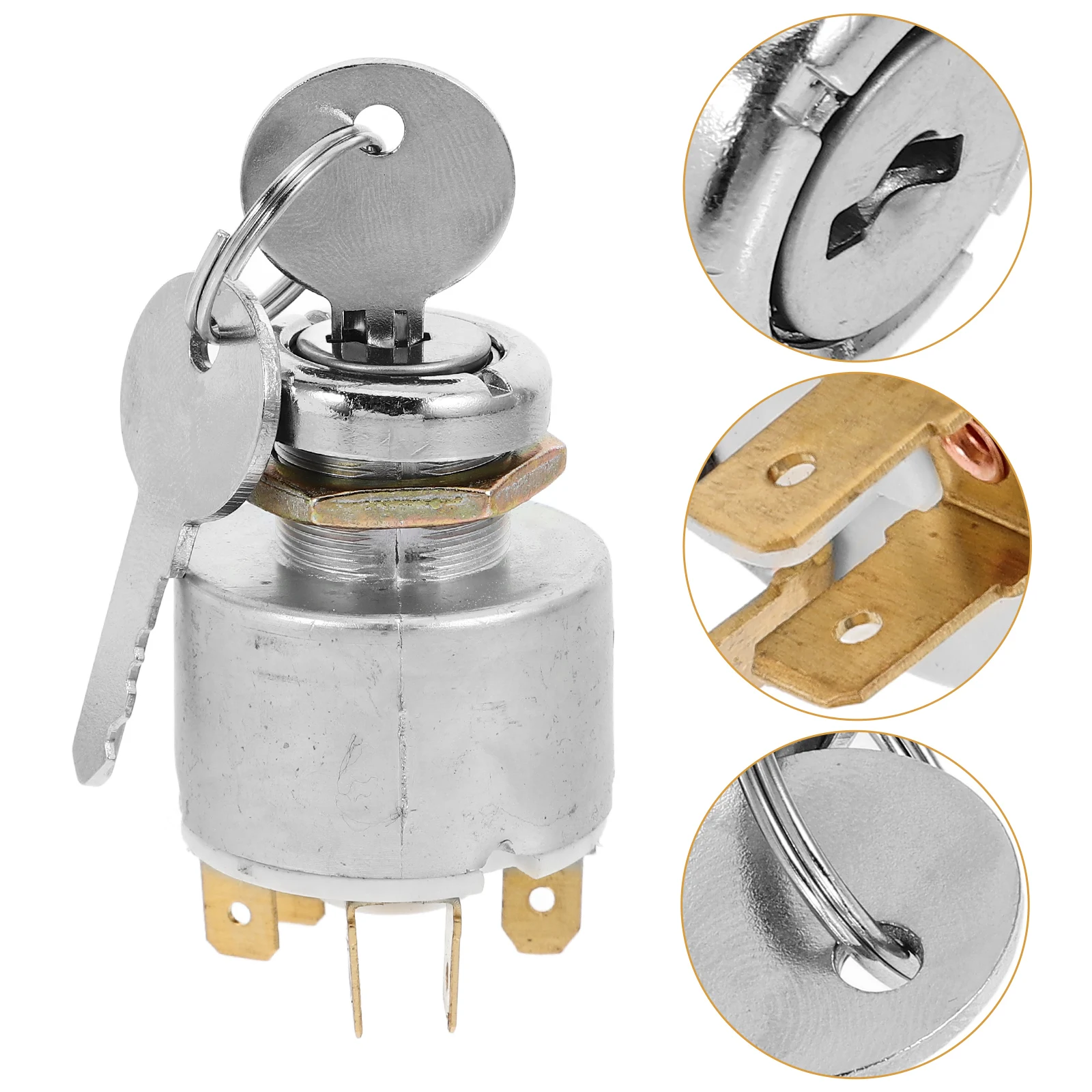 

For Car Vehicle 12V 5-Pin Durable Easy Install Compact Replacement Car Ignition Vehicle Starter Switch Automotive Ignition