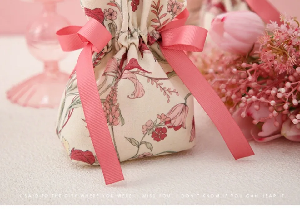 10/20/30Pcs Neue Weihnachten Süßigkeiten Taschen Tragbare Leinwand Geschenk Tasche Party Hochzeit Goodie Verpackung Box Rot handheld Geschenk Lagerung Taschen – Detail 6