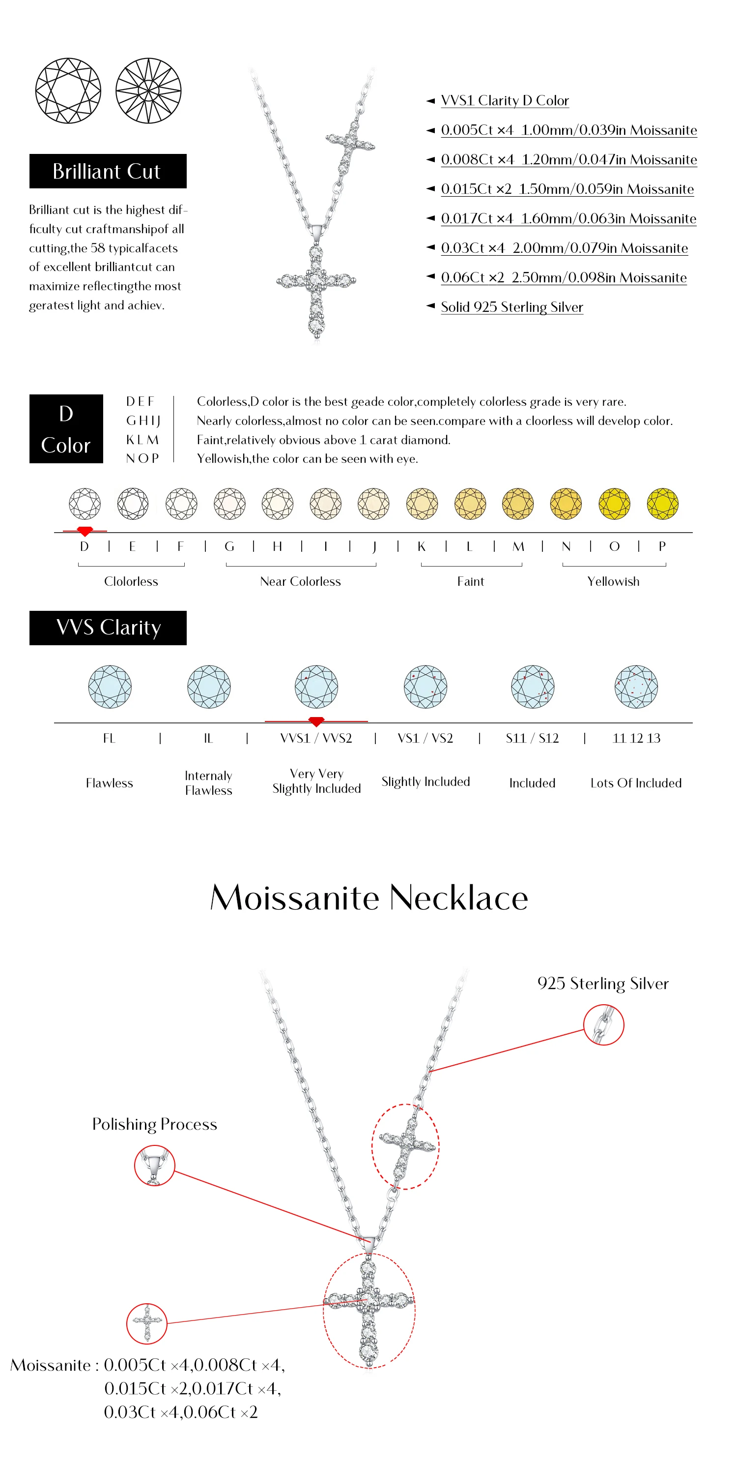 MODIAN Lab Diamond Moissanite Double Layer Stars Necklace 925 Sterling Silver Twist Line Pendant Necklace For Women Fine Jewelry