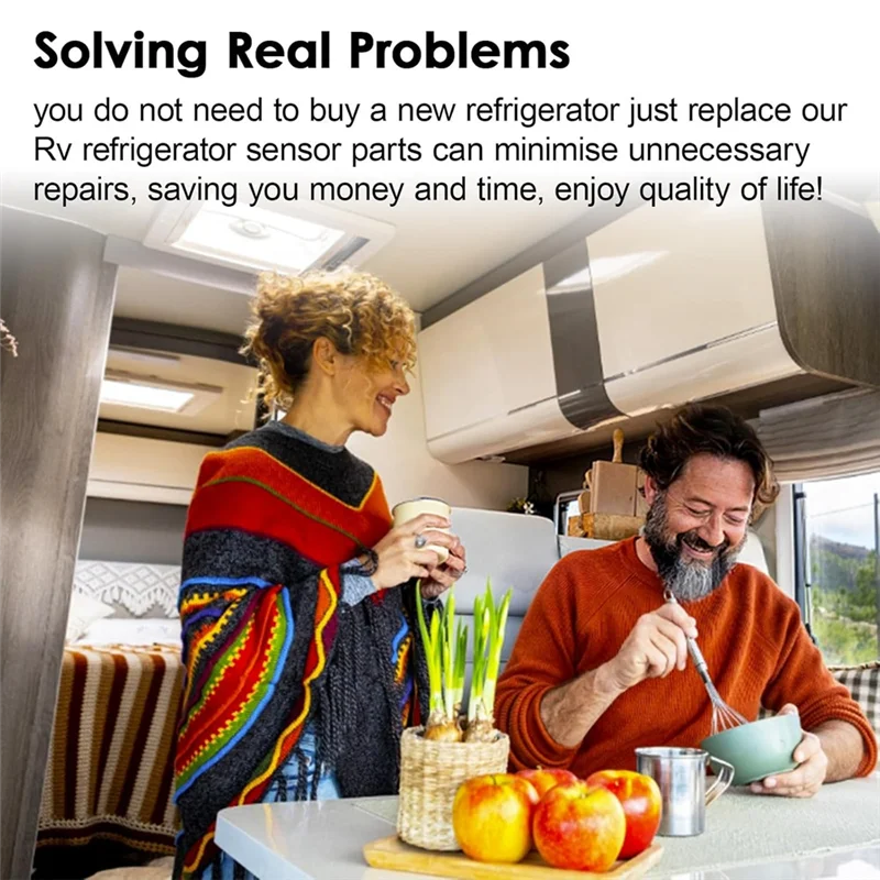 A03F-629409 Sensor Kulkas Rv untuk Suku Cadang Pengganti Sensor Termistor Norcold dan Klip Pemasangan Termistor Kulkas