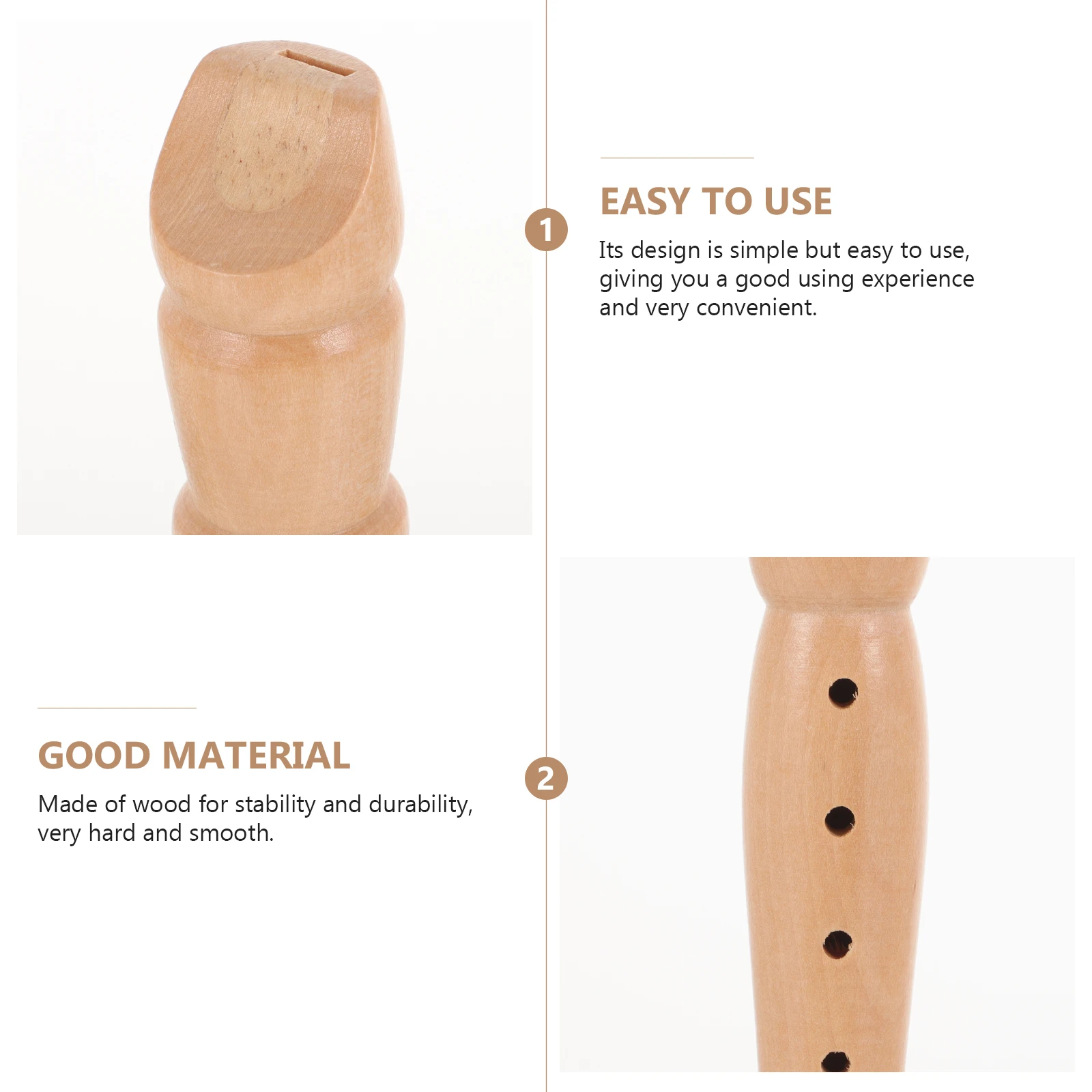 

6-Hole Clarinet Wood Flute Portable Beginner Practice Student Wind Instrument Teaching Music Tool Children Clarinet