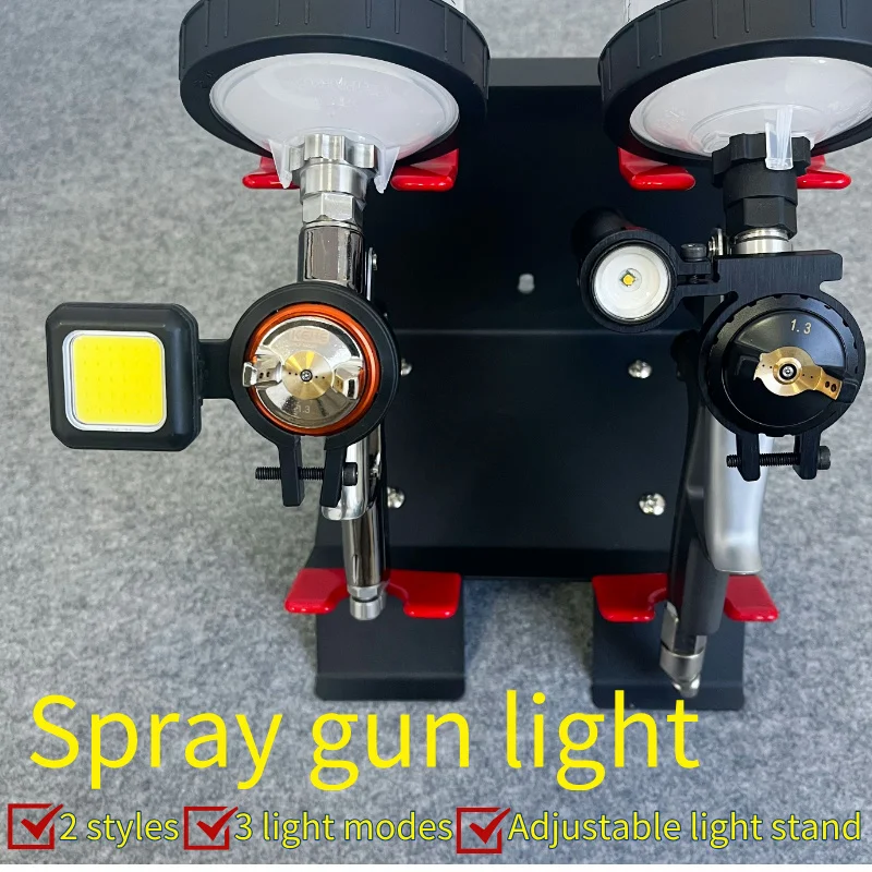 

Portable Paint Spray Gun Light With Universal Tape Practical Working Light USB Charging Multifunctional Paint Pot Lamp Headlight