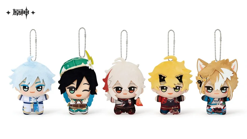 Genshin  Venti Xiao   Cute Plush Dolls Anime Stuffed Toys Bag Pendant Keychain Gift DIY Accessories