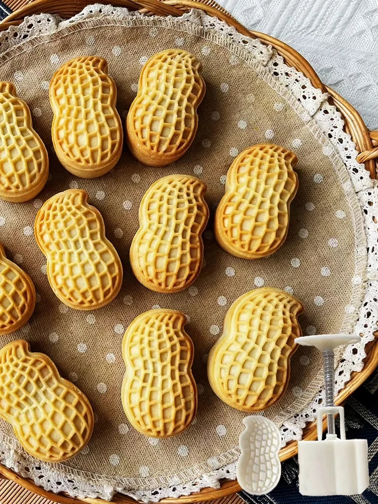 Mini moule à gâteau en forme d'arachide, 30g 50g 75g, cadre emporte-pièce, gâteau créatif, pâtisserie croustillante, Dessert, accessoires de cuisson, Gadgets