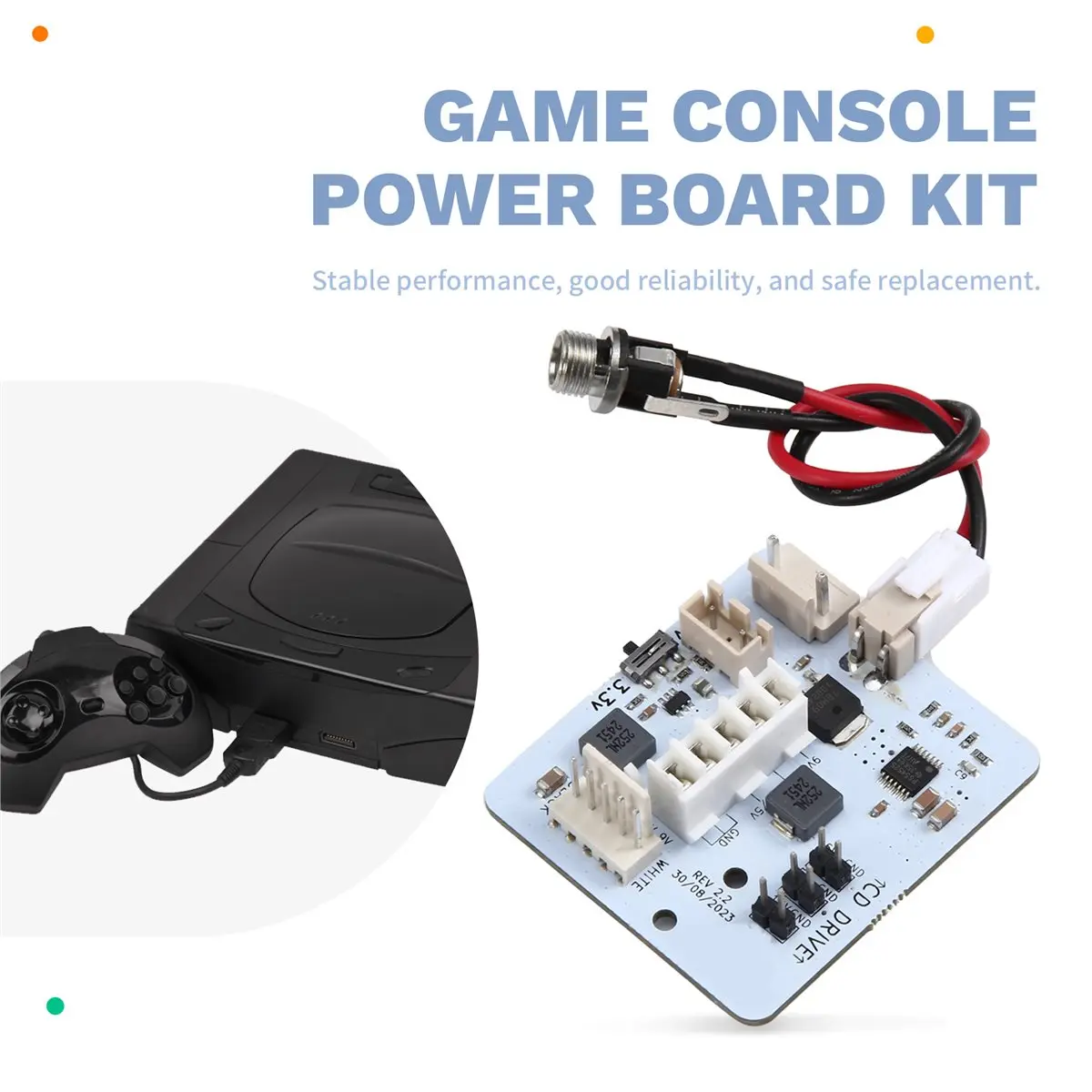 

Блок питания SaturnPSU V2.1 12 В для всех консолей, замена ретро-игровой консоли для SaturnPSU A G